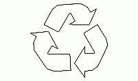Recycling Symbol CAD Block