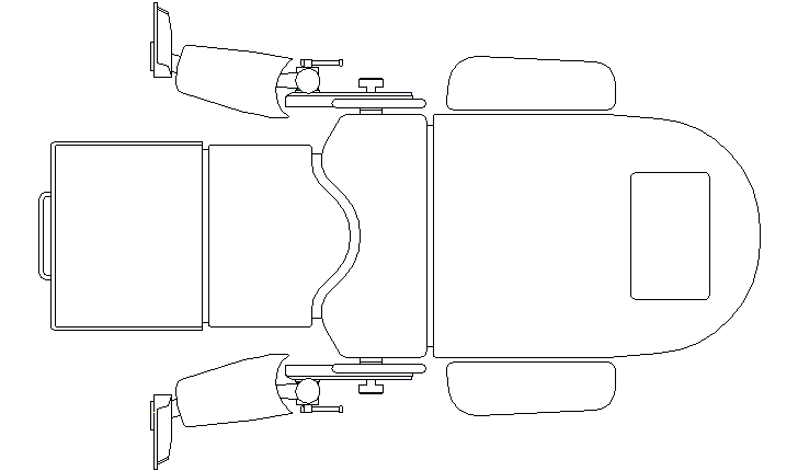 birthing table CAD block