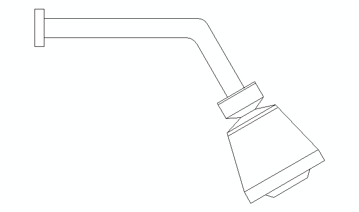 Shower head CAD block