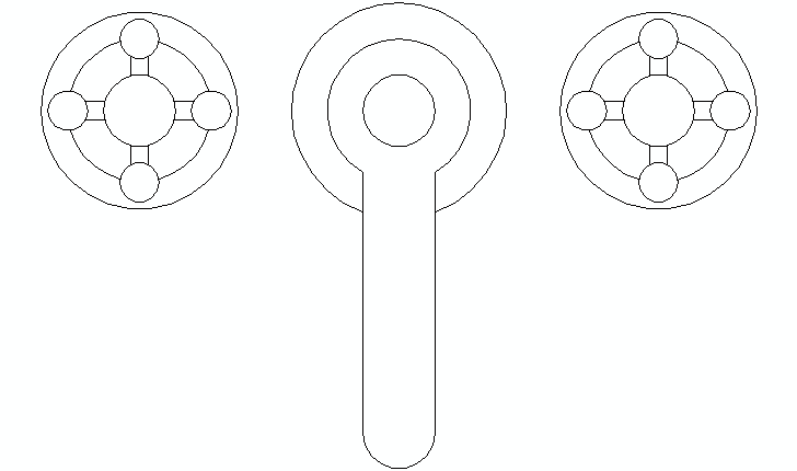 faucet set CAD block