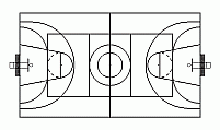Multi-purpose court layout CAD block