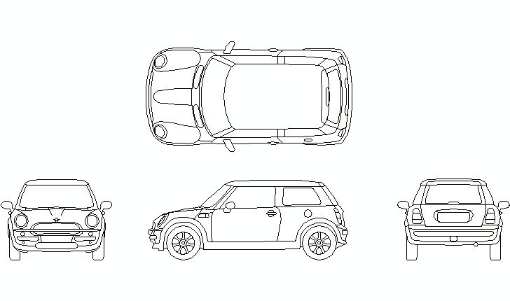 Volkswagen T3 Vanagon Transporter CAD block