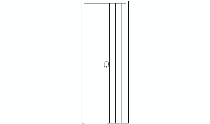 accordion door CAD block