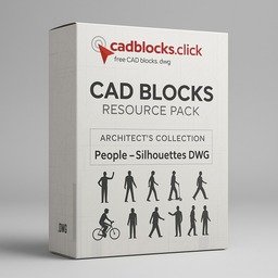 CAD Blocks Collection Box Mockup