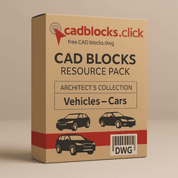 CAD Blocks Collection Box Mockup